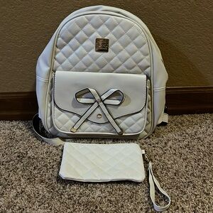 NWOT Small backpack purse and zip bag.